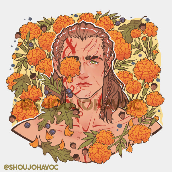 BG3 Baldur's Gate Botanical Stickers