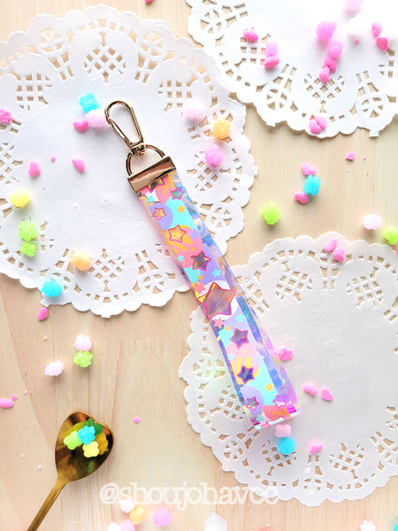 Starry Rainbow Wrist Lanyard