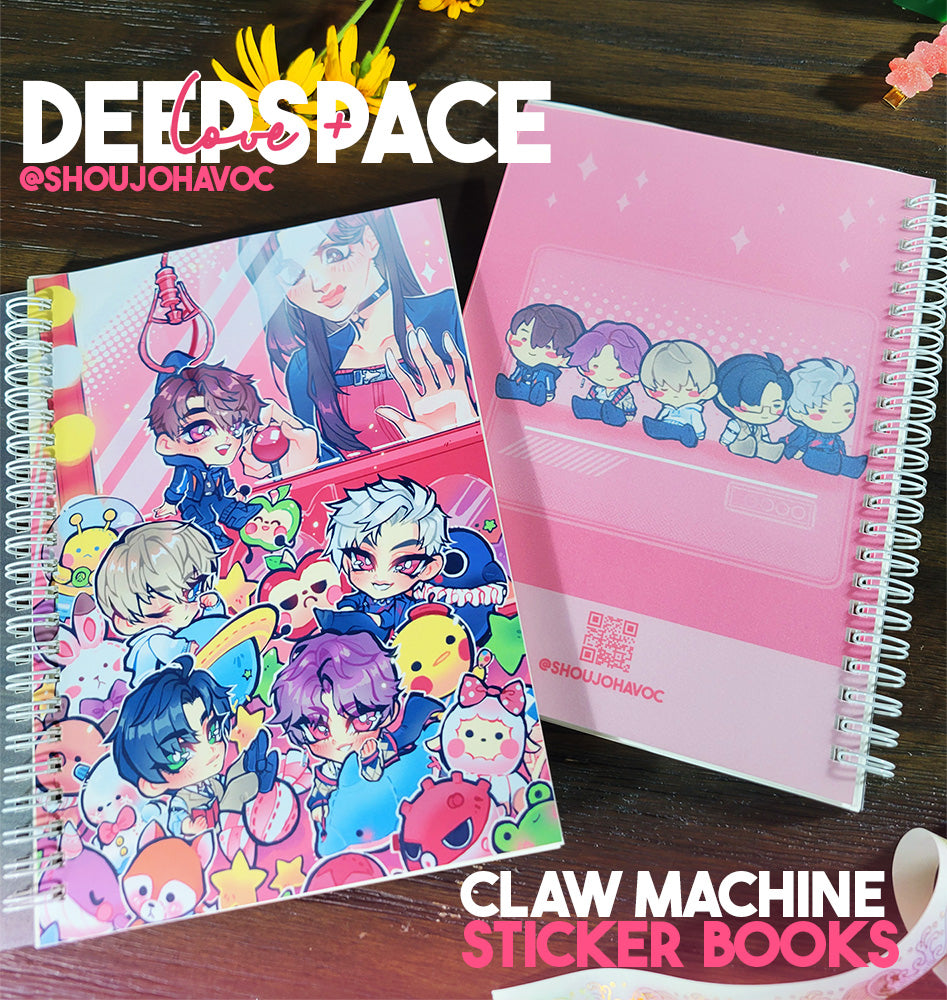 Love + Claw Machine Sticker Books