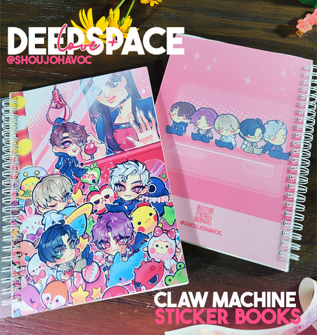 Love + Claw Machine Sticker Books