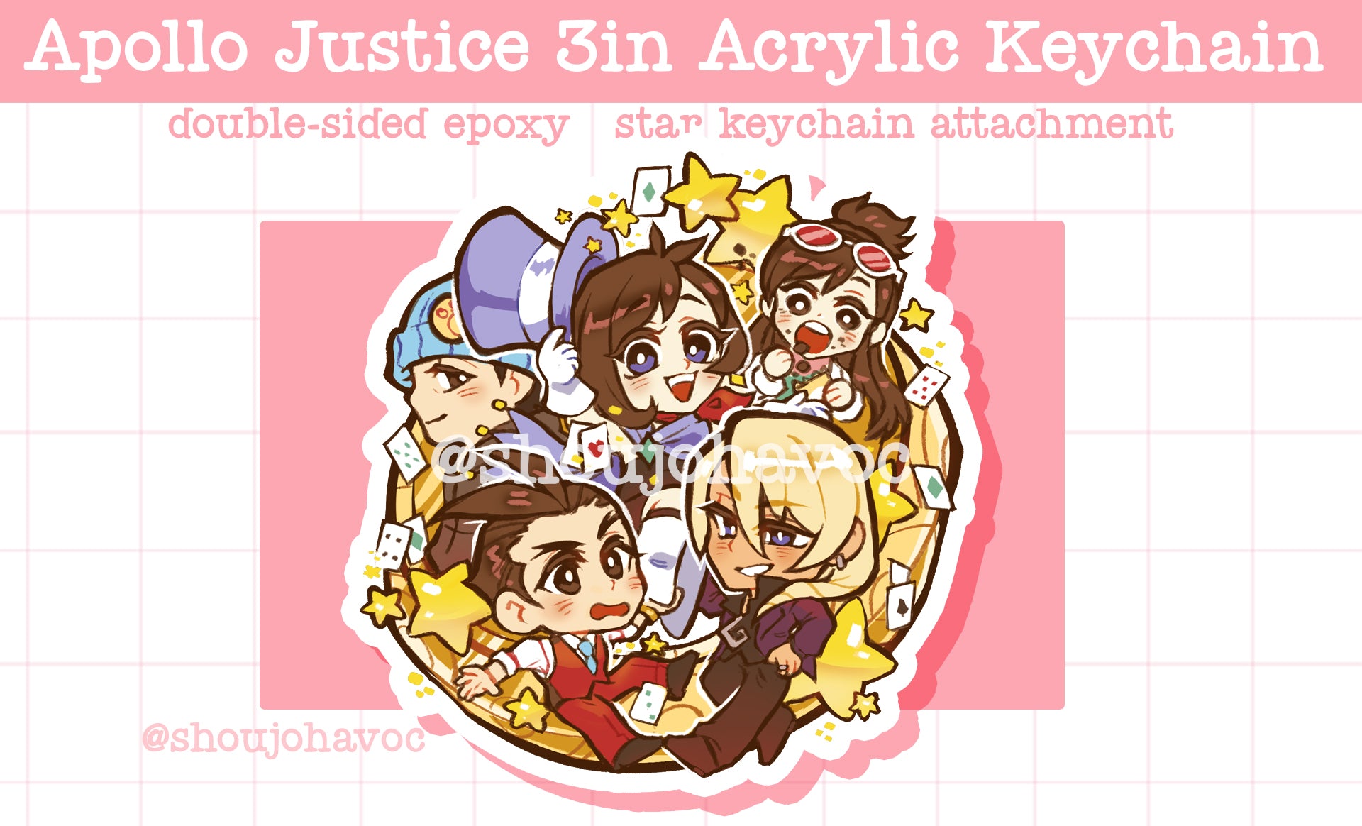 Ace Attorney Apollo Justice Keychain