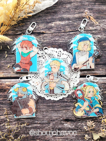 Delicious in Dungeon (Dunmeshi) Sleepy Keychains