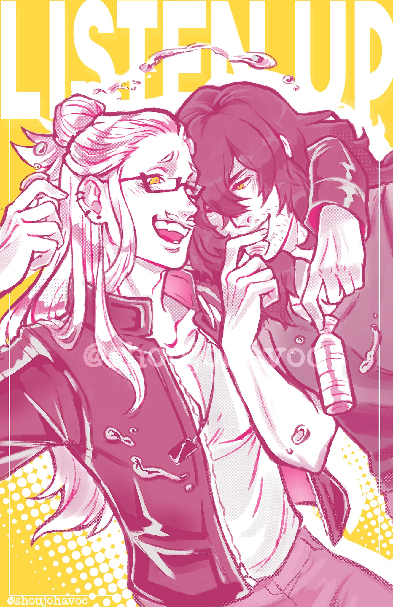 LISTEN UP EraserMic Large Print Zine Cover