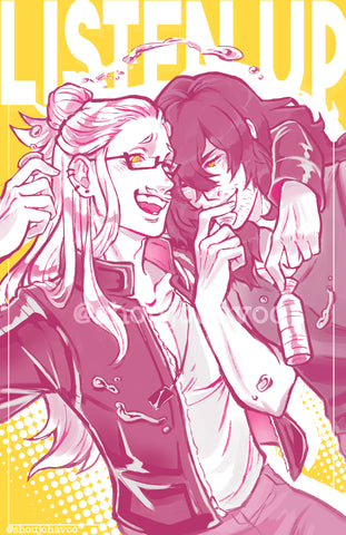 LISTEN UP EraserMic Large Print Zine Cover