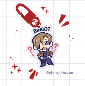 BUNDLE Resident Evil 4 Sticker Sheet and Charm