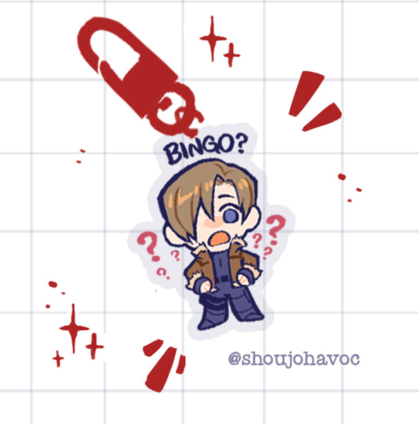 Resident Evil 4 Bingo Leon Acrylic Charm