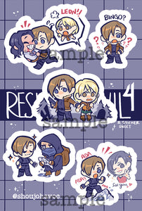 Resident Evil 4 Vinyl Sticker Sheet