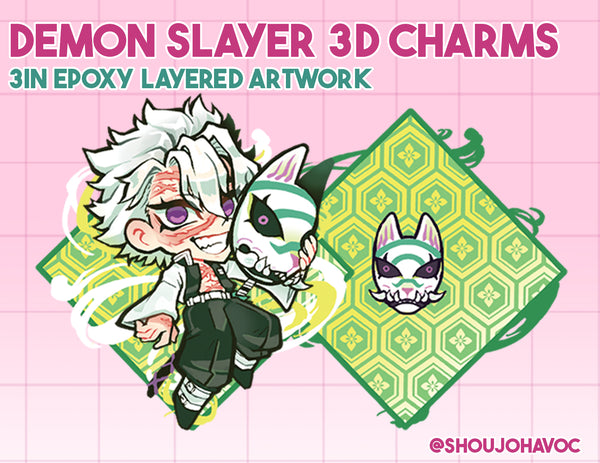 Demon Slayer 3D Charms