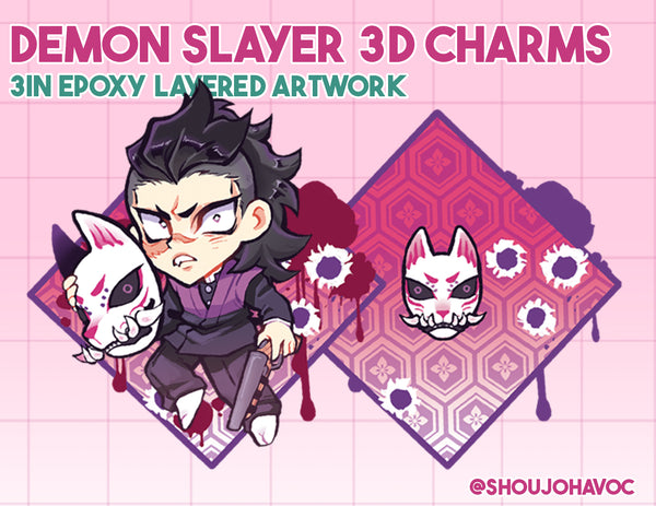 Demon Slayer 3D Charms
