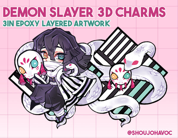 Demon Slayer 3D Charms