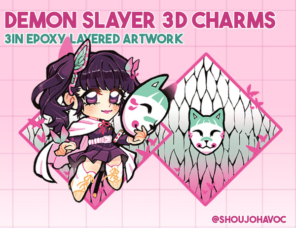 Demon Slayer 3D Charms