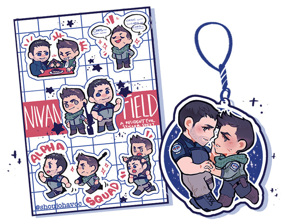 BUNDLE NivanField Sticker Sheet and Charm