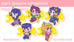 JoJo's Bizarre Adventure Vinyl Stickers