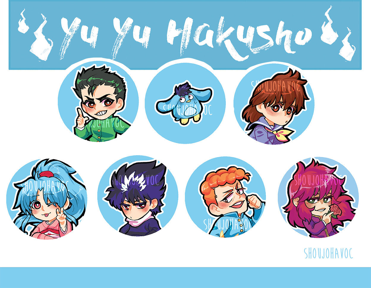 YuYu Hakusho Button Pack