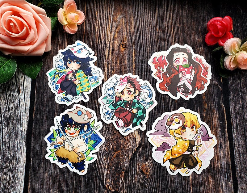 VINYL Demon Slayer KNY Stickers