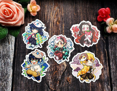 VINYL Demon Slayer KNY Stickers