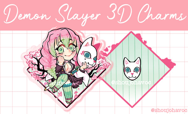 Demon Slayer 3D Charms