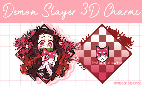 Demon Slayer 3D Charms