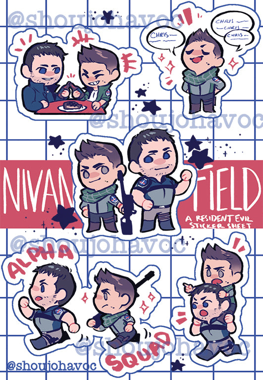 NivanField Vinyl Sticker Sheet