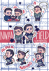 NivanField Vinyl Sticker Sheet