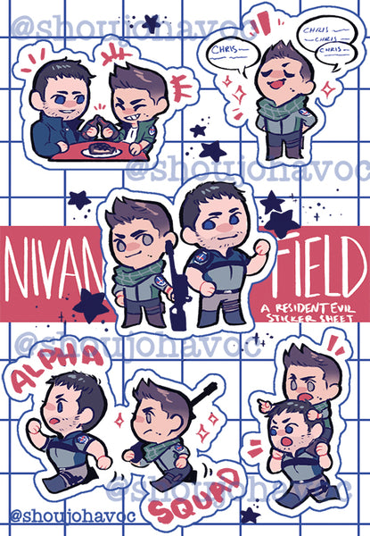 BUNDLE NivanField Sticker Sheet and Charm