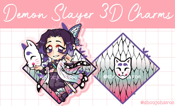 Demon Slayer 3D Charms