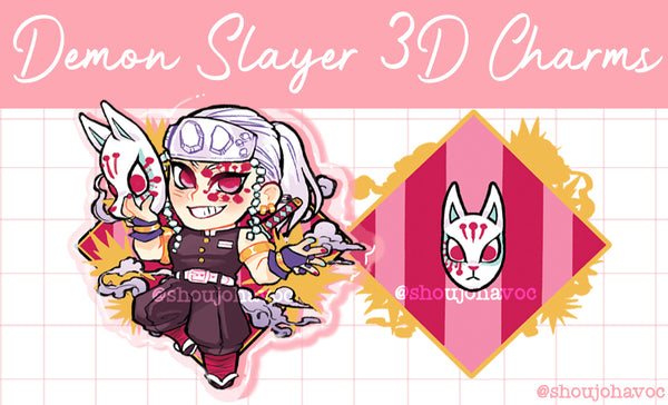 Demon Slayer 3D Charms