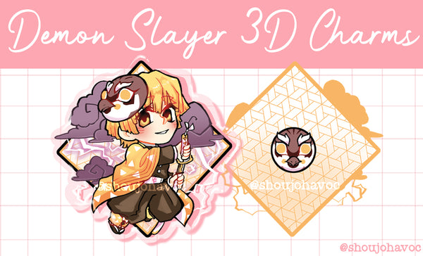 Demon Slayer 3D Charms